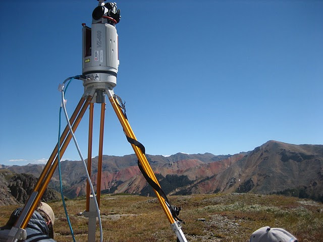 LIDAR equipment at Senator Beck Basin Study Plot